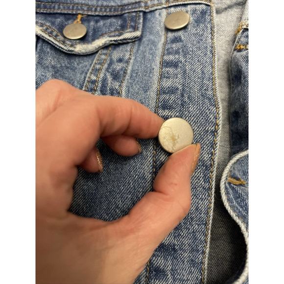 Original Use Men's Denim Blue Jean Jacket Distressed Size Small - Picture 4 of 11